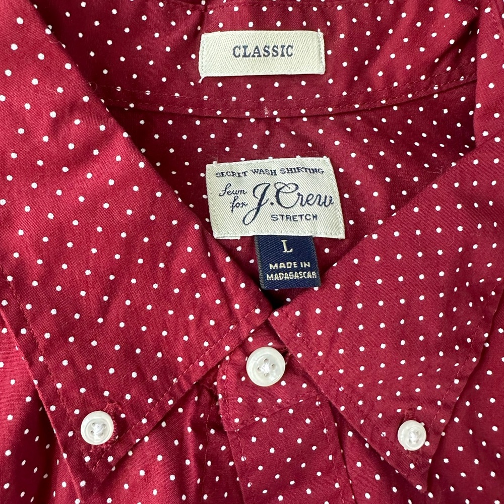 Jcrew button down polka dot - classic fit - never worn